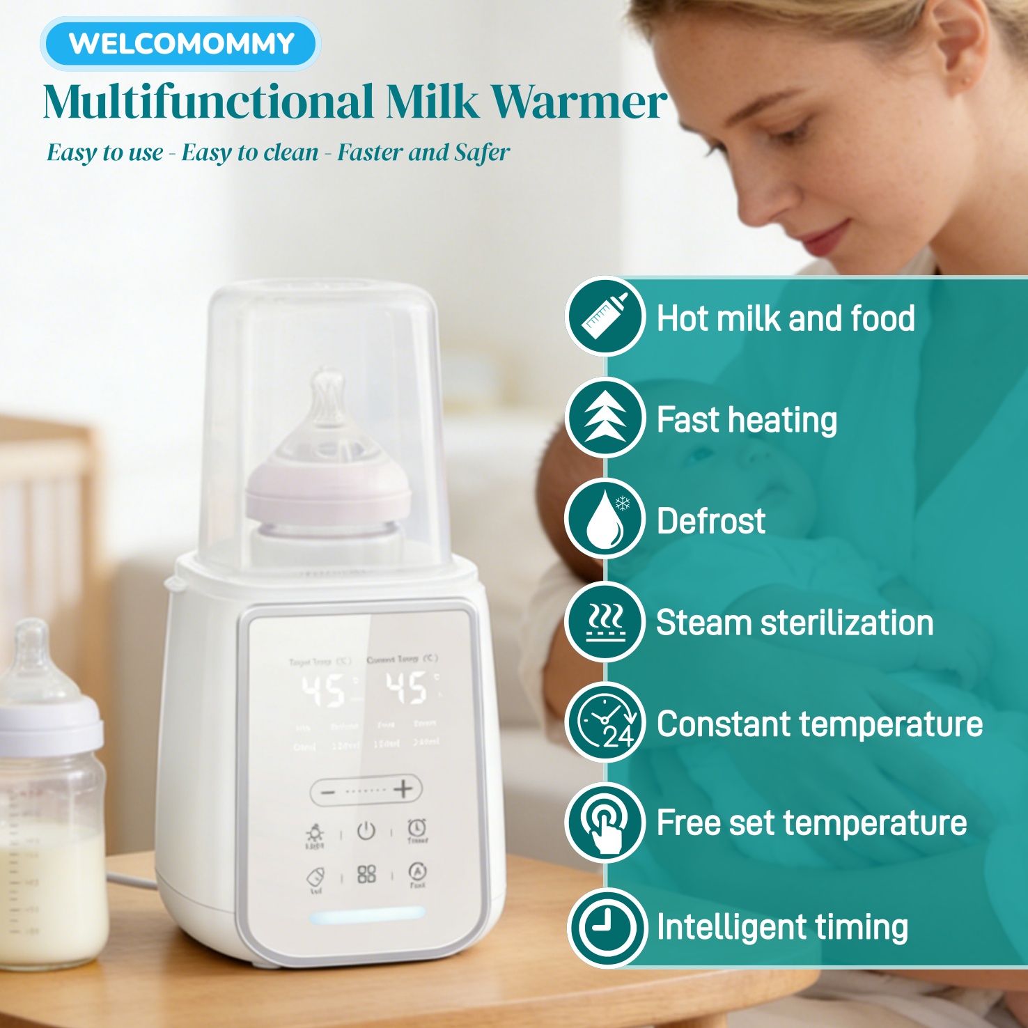 Baby Food Warmer - Calentador de leche materna para biberones