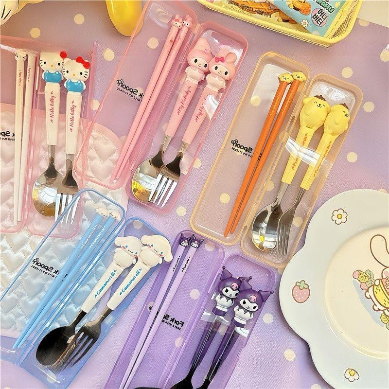 Weaning Spoon Set - Juego de cubiertos de acero inoxidable