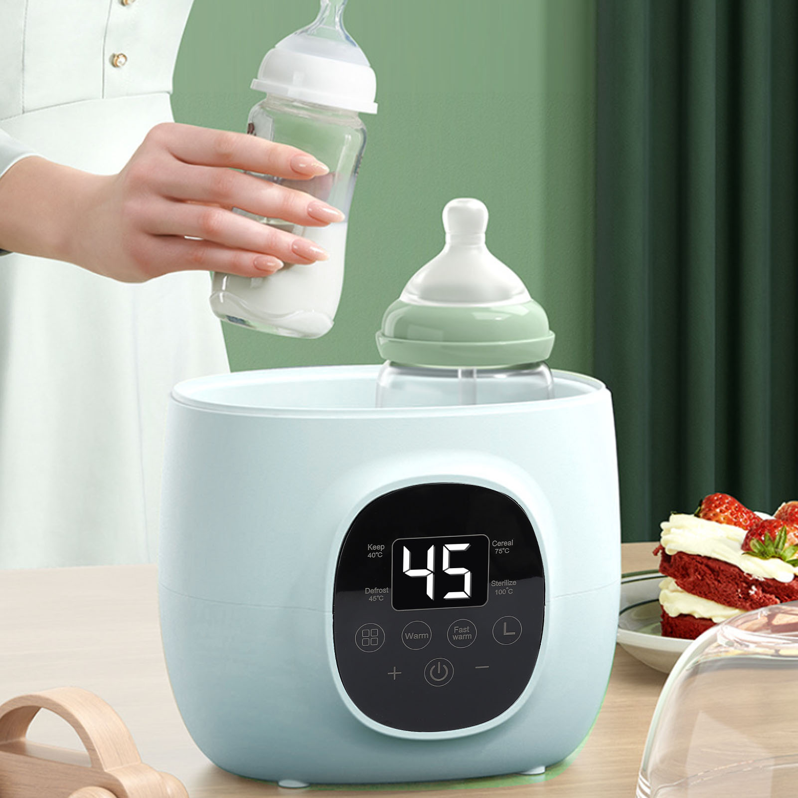 Baby Food Warmer - Calentador de biberones 200W PP multifuncional