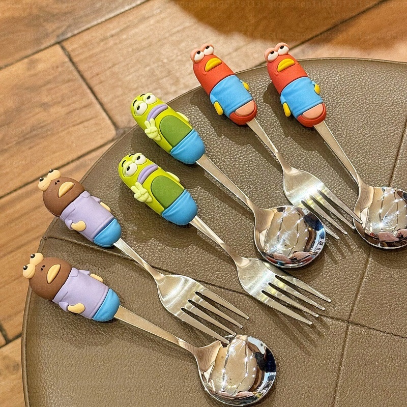 Juego de Cubiertos de Acero In - Weaning Spoon Set reseña y precio